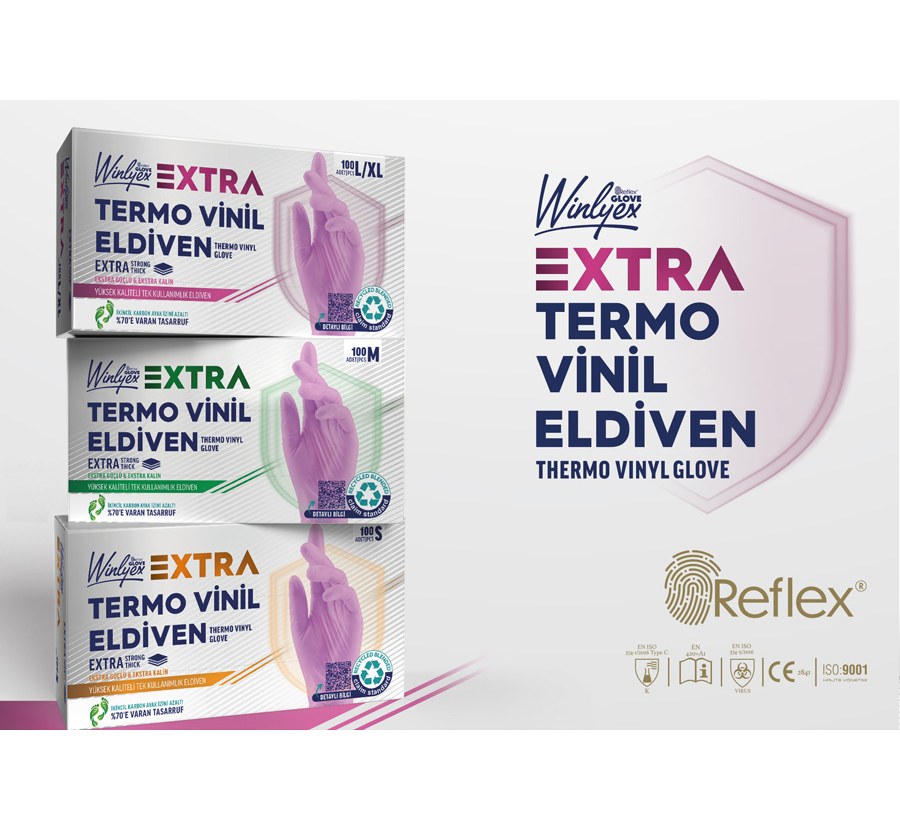 Winlyex Termo Vinil Eldiven 100'lü 20 Paket